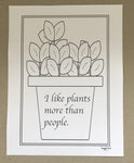 Plant Coloring Collection (8 pages) - Snuggle Fuel