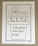 Plant Coloring Collection (8 pages) - Snuggle Fuel