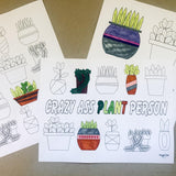 Plant Coloring Collection (8 pages) - Snuggle Fuel